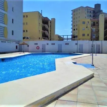 Apartamento Roquetas de Mar Urbanización, 2 dormitorios, Gran Terraza con vista al mar, wi-fi, parking y piscina Exterior foto