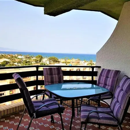 Apartamento Roquetas de Mar Urbanización, 2 dormitorios, Gran Terraza con vista al mar, wi-fi, parking y piscina Exterior foto